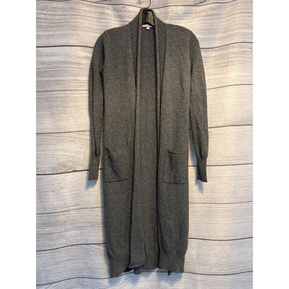 Calypso St Barth Long Gray Cashmere Cardigan Sweater Size XS - Picture 1 of 3